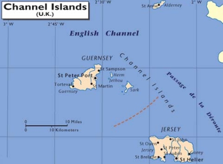Channel Islands Map 